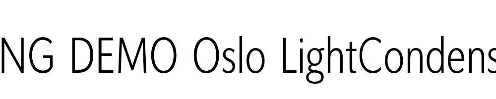  DEMO Oslo LightCondensed Regular