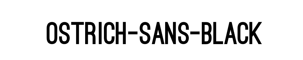 Ostrich-Sans-Black