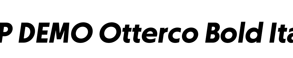 FSP DEMO Otterco Bold Italic