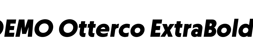 FSP DEMO Otterco ExtraBold Italic