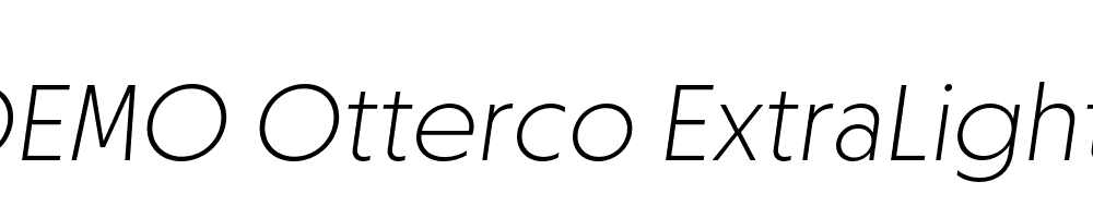 FSP DEMO Otterco ExtraLight Italic