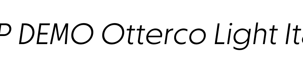 FSP DEMO Otterco Light Italic