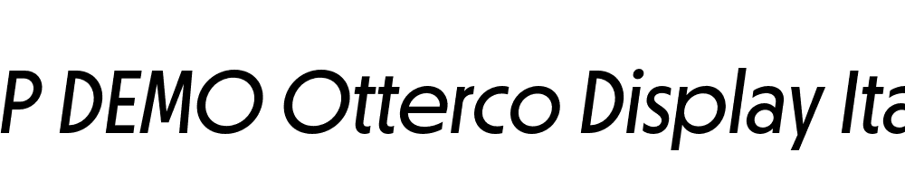 FSP DEMO Otterco Display Italic