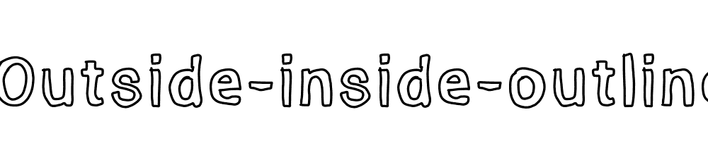 Outside-inside-outline