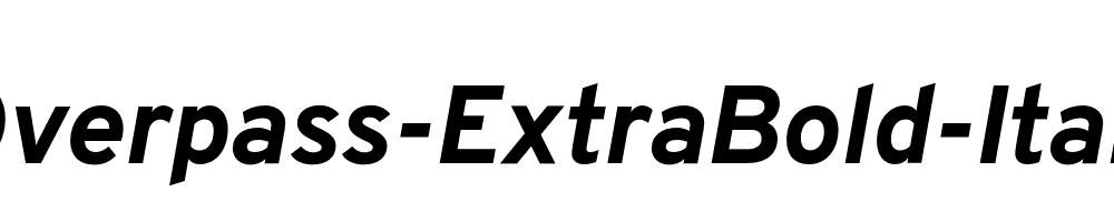 Overpass-ExtraBold-Italic