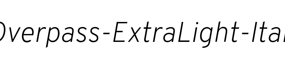 Overpass-ExtraLight-Italic