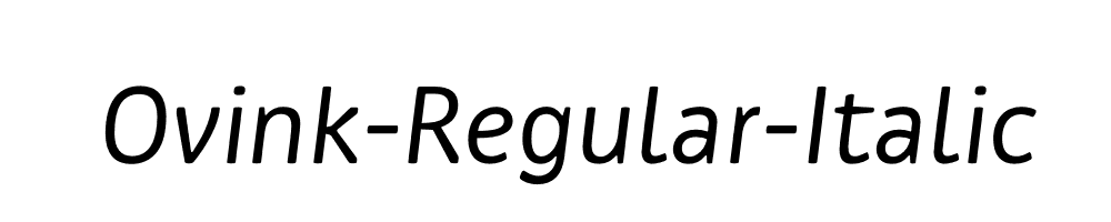 Ovink-Regular-Italic