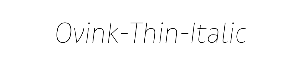 Ovink-Thin-Italic