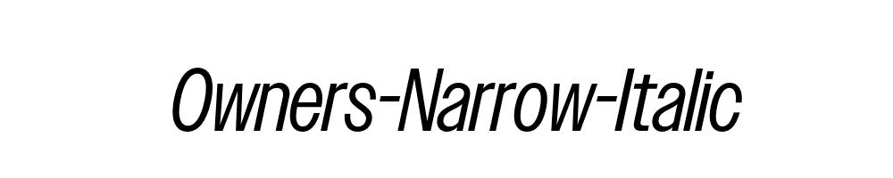 Owners-Narrow-Italic