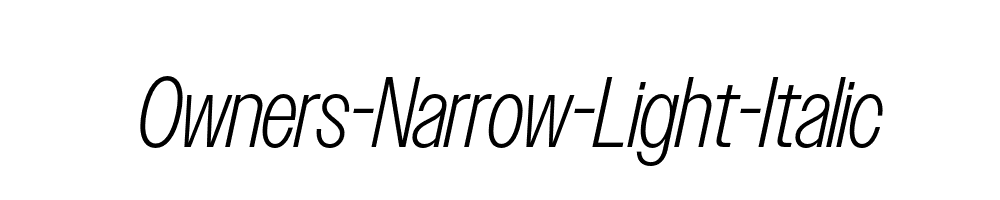 Owners-Narrow-Light-Italic