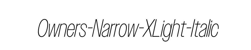 Owners-Narrow-XLight-Italic