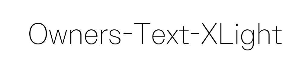 Owners-Text-XLight