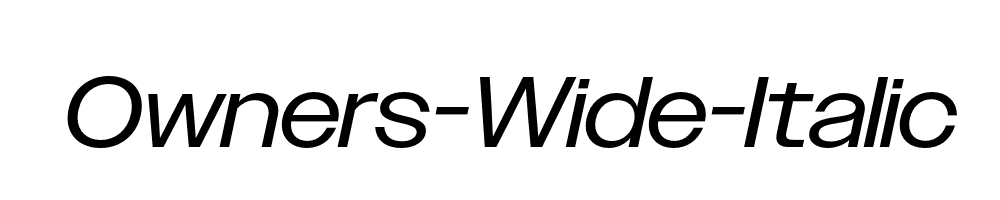 Owners-Wide-Italic