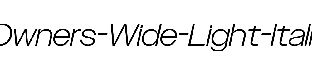 Owners-Wide-Light-Italic