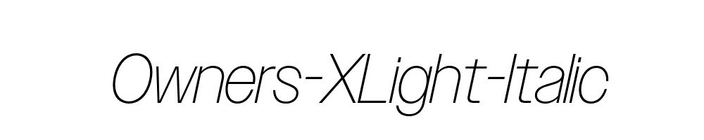 Owners-XLight-Italic