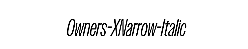 Owners-XNarrow-Italic