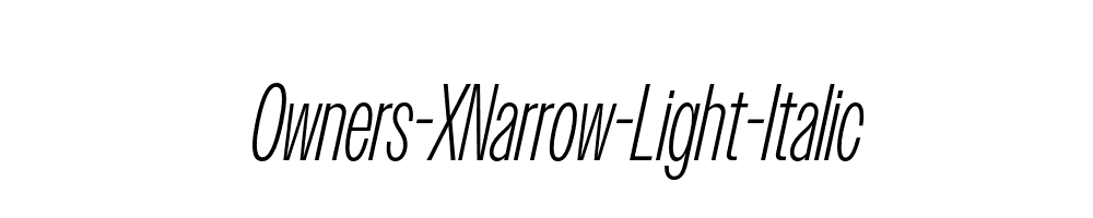 Owners-XNarrow-Light-Italic