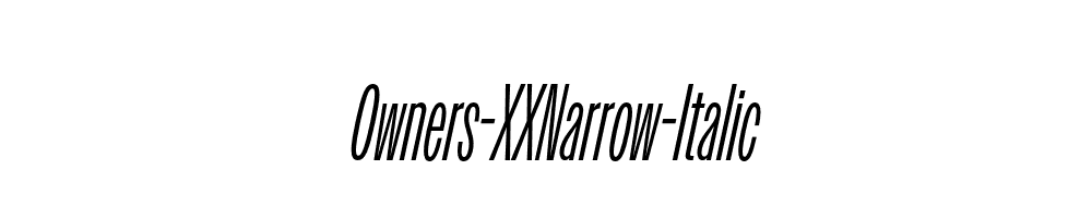 Owners-XXNarrow-Italic