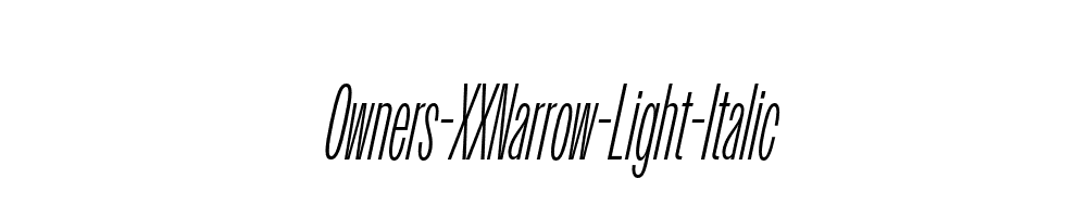 Owners-XXNarrow-Light-Italic