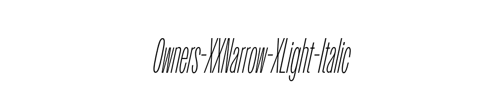 Owners-XXNarrow-XLight-Italic