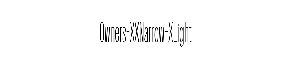 Owners-XXNarrow-XLight