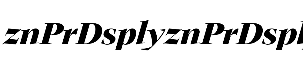 FSP DEMO znPrDsplyznPrDsplyBlck Italic