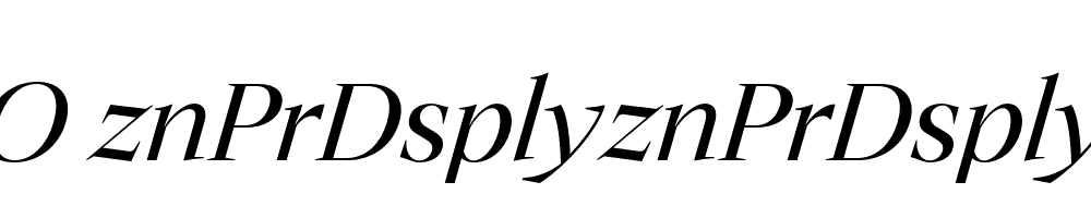 FSP DEMO znPrDsplyznPrDsplyLght Italic