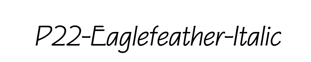 P22-Eaglefeather-Italic