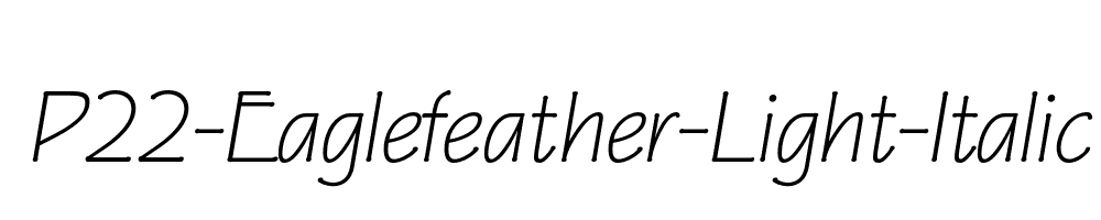 P22-Eaglefeather-Light-Italic