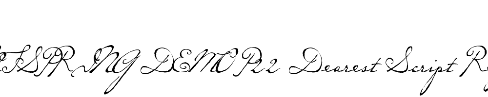  DEMO P22 Dearest Script Regular