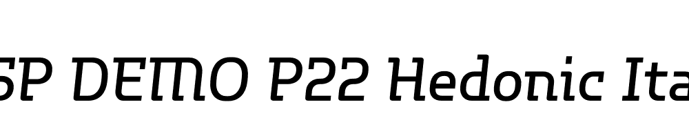 FSP DEMO P22 Hedonic Italic