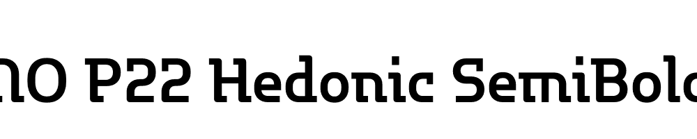 FSP DEMO P22 Hedonic SemiBold Regular