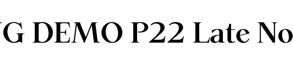  DEMO P22 Late November Bold