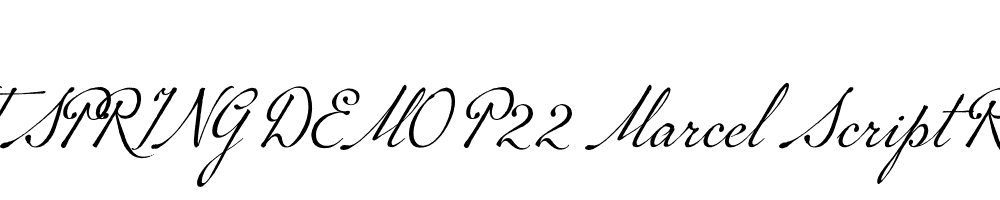  DEMO P22 Marcel Script Regular