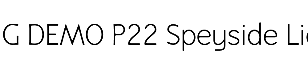  DEMO P22 Speyside Light Regular