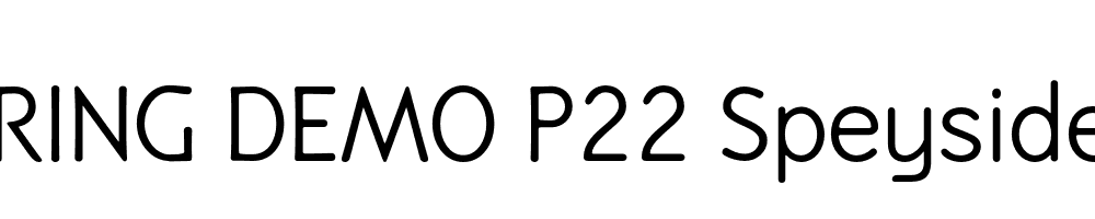  DEMO P22 Speyside Regular