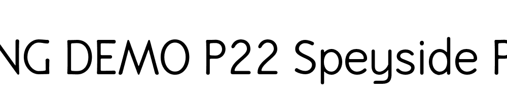  DEMO P22 Speyside Pro Regular