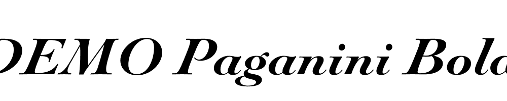 FSP DEMO Paganini Bold Italic