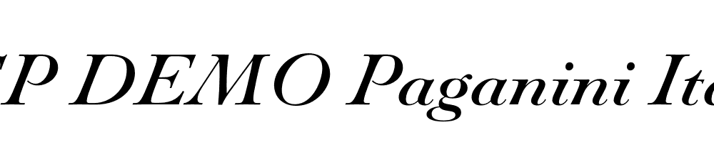 FSP DEMO Paganini Italic