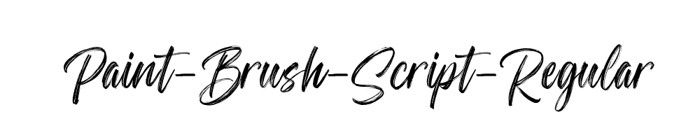 Paint-Brush-Script-Regular