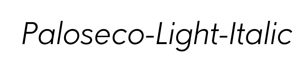 Paloseco-Light-Italic