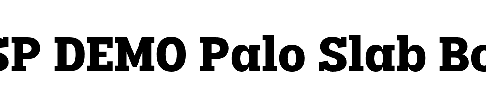 FSP DEMO Palo Slab Bold