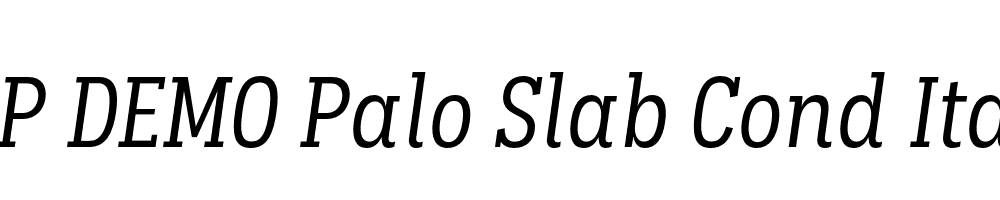 FSP DEMO Palo Slab Cond Italic