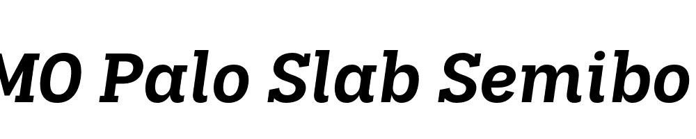 FSP DEMO Palo Slab Semibold Italic