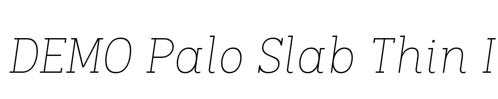 FSP DEMO Palo Slab Thin Italic