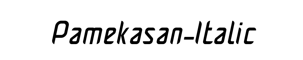 Pamekasan-Italic