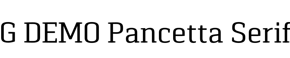  DEMO Pancetta Serif Pro Regular