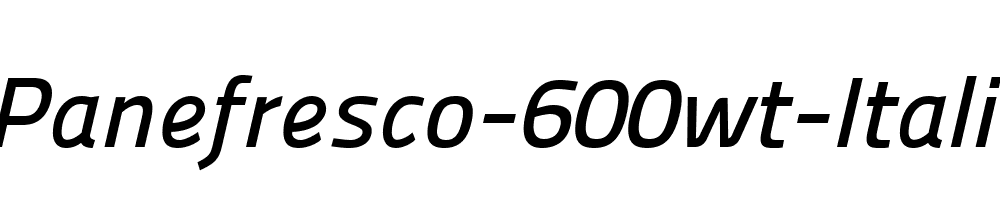 Panefresco-600wt-Italic