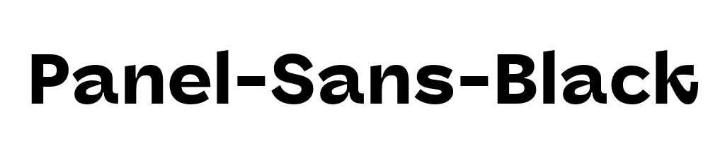 Panel-Sans-Black