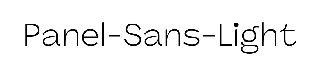 Panel-Sans-Light